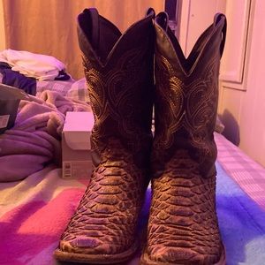 snake boots (used)